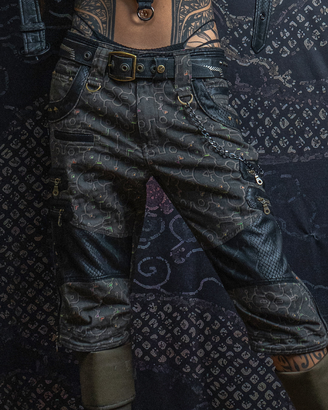 Corsaire Men / Bio Farms Organic Twill Fake Leather Patches - REBIRTH OF IKARO Forest BOA